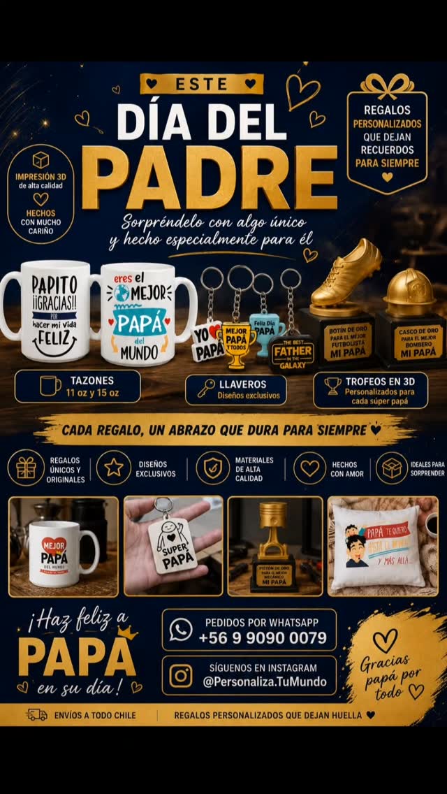 Selección de llaveros, trofeos y regalos personalizados